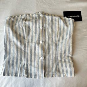 Stripped-cropped tube top, Pretty little thing size: Small (4)